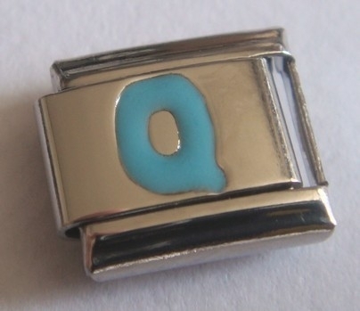 Letter Q blauw